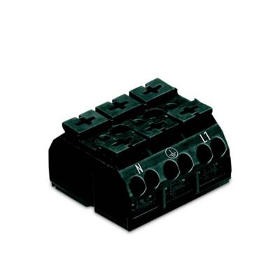 WAGO 862-2533 Apparaataansluitklem Veerklem Zwart 250 stuk(s)