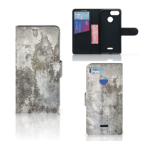 Xiaomi Redmi 6 Bookcase Beton Print - thumbnail