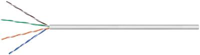 Goobay 68941 Netwerkkabel CAT 5e U/UTP 4 x 2 x 0.12 mm² Grijs 100 m