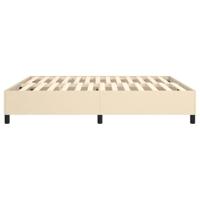 Boxspringframe stof crmekleurig 180x200 cm - thumbnail