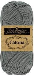 Scheepjes Catona 25g - 242 Metal Grey - Haakgaren / Breigaren