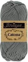 Scheepjes Catona 25g - 242 Metal Grey - Haakgaren / Breigaren - thumbnail