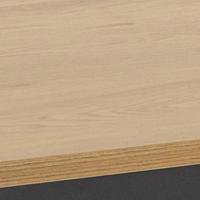 Bendt Eettafel 'Holger' Eiken en metaal, 160 x 80cm - thumbnail
