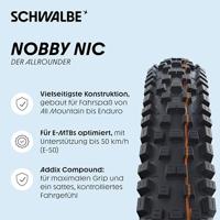 SCHWALBE Nobby nic - tle - addix ultra soft - super trail - 29x2.40 - black - thumbnail