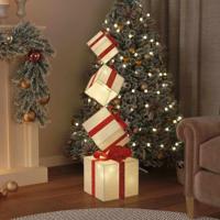 VidaXL Kerstdecoratie geschenkdoos 80 led's warm wit - thumbnail