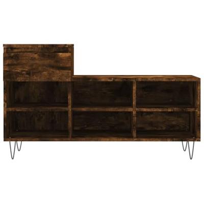 VidaXL Schoenenkast 102x36x60 cm bewerkt hout gerookt eikenkleurig VidaXL Schoenenkast 102x36x60 cm bewerkt hout gerookt eikenkleurig