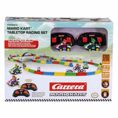 Carrera Mario Kart op afstand bestuurbare Mario en Luigi racingset