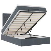 Ottoman bed met matrassen en LED's 120x190cm fluweel - thumbnail