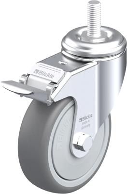 Blickle LKRA-TPA 101KF-FI-GS12 Zwenkwiel met rem Wieldiameter: 100 mm Draagvermogen (max.): 110 kg 1 stuk(s)