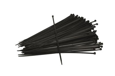 Ivana bundelbandjes - zwart - 3.6 x 292 mm - 100 stuks