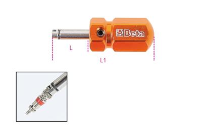 Beta Ventielschroevendraaier, kort model 986 48 - 009860048
