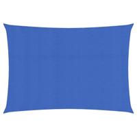 VidaXL Zonnezeil 160 g/m² 2,5x4 m hdpe blauw - thumbnail
