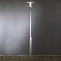 Lantaarnpaal Nova 221cm matzilver - thumbnail