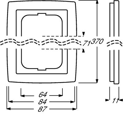 Busch-Jaeger 5-voudig afdekraam 1725-884K studiowit mat