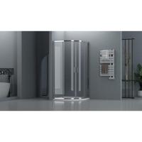 Adema Dawn Douchecabine - 90x90x185cm - kwartrond - chroom SW1381729 - thumbnail