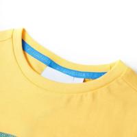 Kindershirt dinosaurusprint 140 lichtokerkleurig - thumbnail