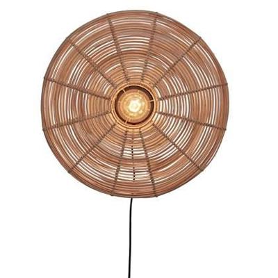 GOOD&MOJO Wandlamp 'Tanami' Rotan, 55cm, kleur Naturel
