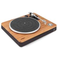 HOUSE OF MARLEY Stir It Up Turntable Turntable, 45/33 Turns, aluminiumlegering plaat, stijve metalen arm, Audio-Technica MM Cartridge, hout/zwart - thumbnail