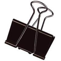 Q-CONNECT foldbackclip, zwart, 32 mm, doosje van 10 stuks - thumbnail