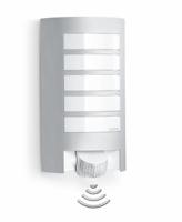 Steinel L 12 S 657918 Buitenlamp met bewegingsmelder (wand) Spaarlamp, LED E27 60 W Zilver - thumbnail