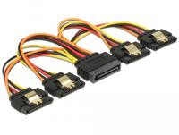 DeLOCK SATA 15 pin power > SATA 15 pin power 4x kabel - thumbnail