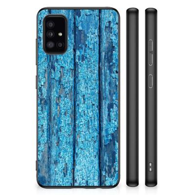 Samsung Galaxy A51 Grip Case Wood Blue Samsung Galaxy A51 Grip Case Wood Blue