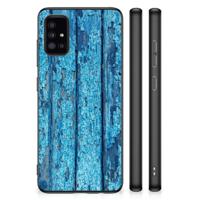 Samsung Galaxy A51 Grip Case Wood Blue - thumbnail