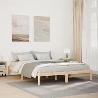 Bedframe extra lang zonder matras massief grenenhout 160x210 cm - thumbnail