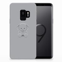 Samsung Galaxy S9 Telefoonhoesje met Naam Grijs Baby Olifant - thumbnail