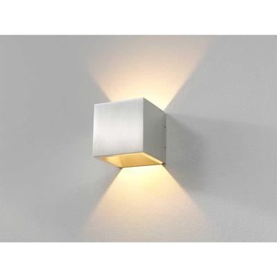 Artdelight Wandlamp Cube 10x10 cm aluminium