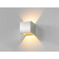 Artdelight Wandlamp Cube 10x10 cm aluminium - thumbnail