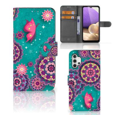 Samsung Galaxy A32 4G Hoesje Cirkels en Vlinders