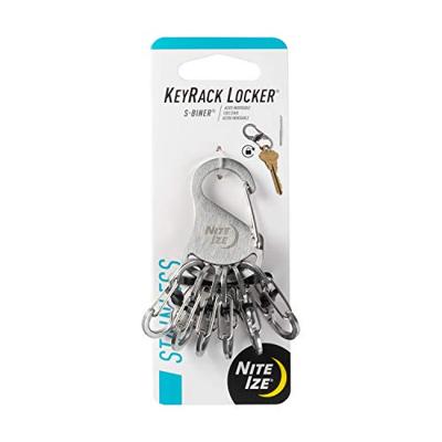 NITE Ize NI-KLK-11-R3 KeyRack Locker Sleutelkarabijn Zilver 1 stuk(s)