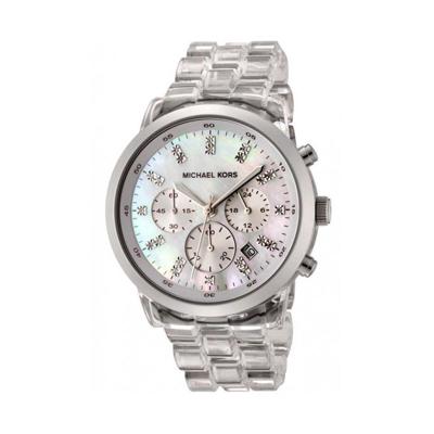 Michael Kors Crystal Chronograph Polycarbonate Staal 44mm | MK5235 Michael Kors Crystal Chronograph Polycarbonate Staal 44mm | MK5235