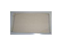 Schoteldoek ecru blauwe rand 10 stuks - thumbnail