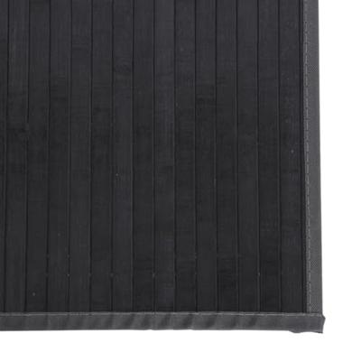 Vloerkleed rechthoekig 100x200 cm bamboe grijs