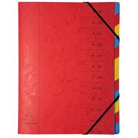 Exacompta Sorteermap 12-delig, geassorteerde kleuren - thumbnail