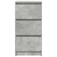 Dressoir 37,5x35x76 cm bewerkt hout betongrijs - thumbnail