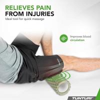 Tunturi Yoga Grid Foam Roller 33 cm | Ø 13 cm | legergroen - thumbnail