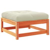 6-delige Loungeset met kussens massief grenenhout wasbruin - thumbnail