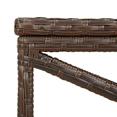 VidaXL Tuinbank 120 cm poly rattan bruin