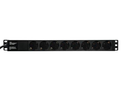 EUROLITE Distributor R19-8 1U bk 2.7m - thumbnail