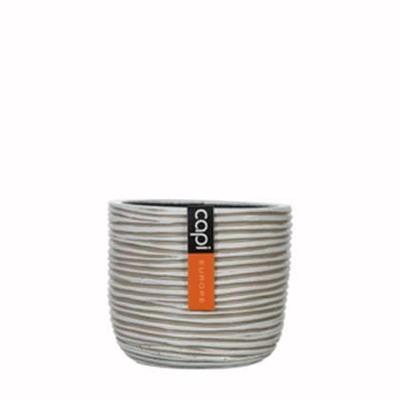 Ei pot Rib III 14,5x13,5 ivoor Capi Nature - Capi europe