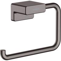 Hansgrohe Addstoris closetrolhouder zonder klep brushed black chroom 41771340 - thumbnail