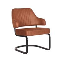 LABEL51 Fauteuil Otta - Cognac - Microfiber - thumbnail