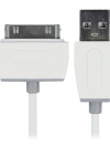 Bandridge Data en Oplaadkabel Apple Dock 30-Pins naar USB A Male 0.10 m Wit | 1 stuks - BBM39100W01 BBM39100W01 - thumbnail
