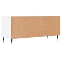 Tv-meubel 100x34,5x44,5 cm bewerkt hout wit - thumbnail