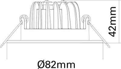 Ben Oval LED inbouwspot Wit