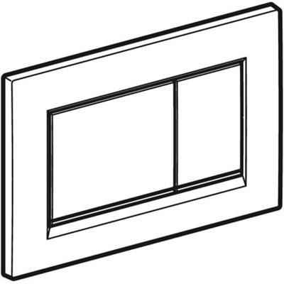 Geberit Sigma 20 (ex Sigma 30) bedieningspaneel glans wit/goud voor Sigma reservoirs 8cm (UP720) en 12cm (UP320) Geberit Sigma 20 (ex Sigma 30) bedieningspaneel glans wit/goud voor Sigma reservoirs 8cm (UP720) en 12cm (UP320)