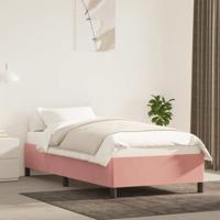Bedframe fluweel roze 100x200 cm - thumbnail